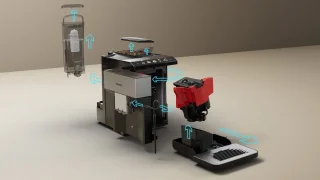 Siemens EQ500 TP516RX3 Volautomatische Espressomachine RVS