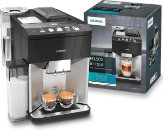 Siemens EQ500 TQ507R03 Volautomatische espressomachine Zwart/RVS