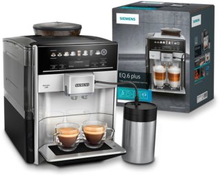 Siemens EQ6 Plus s300 TE653M11RW espressomachine zilver