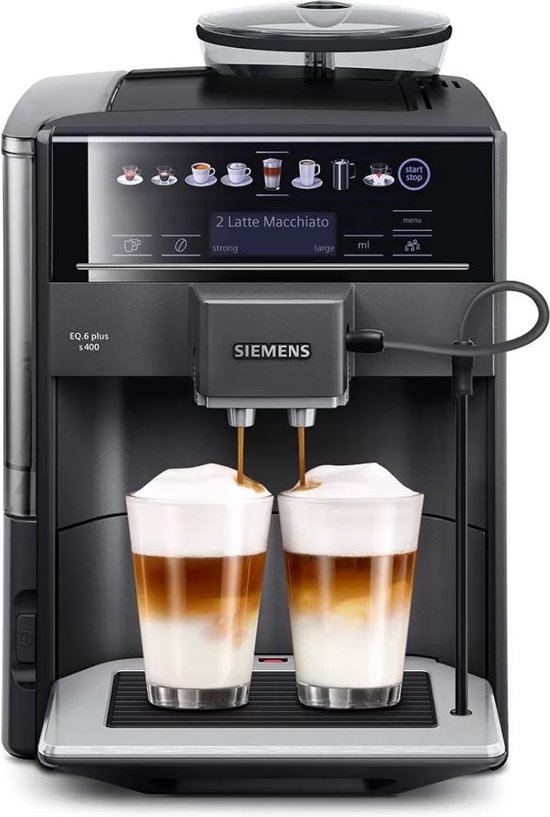 Siemens EQ6 Plus s400 TE654319RW espressomachine zwart review