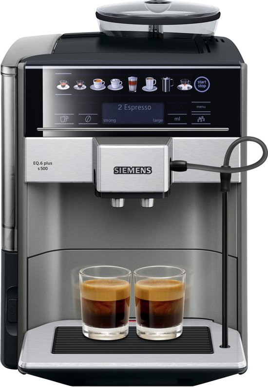 Siemens EQ6 Plus s500 TE655203RW Volautomatische espressomachine review