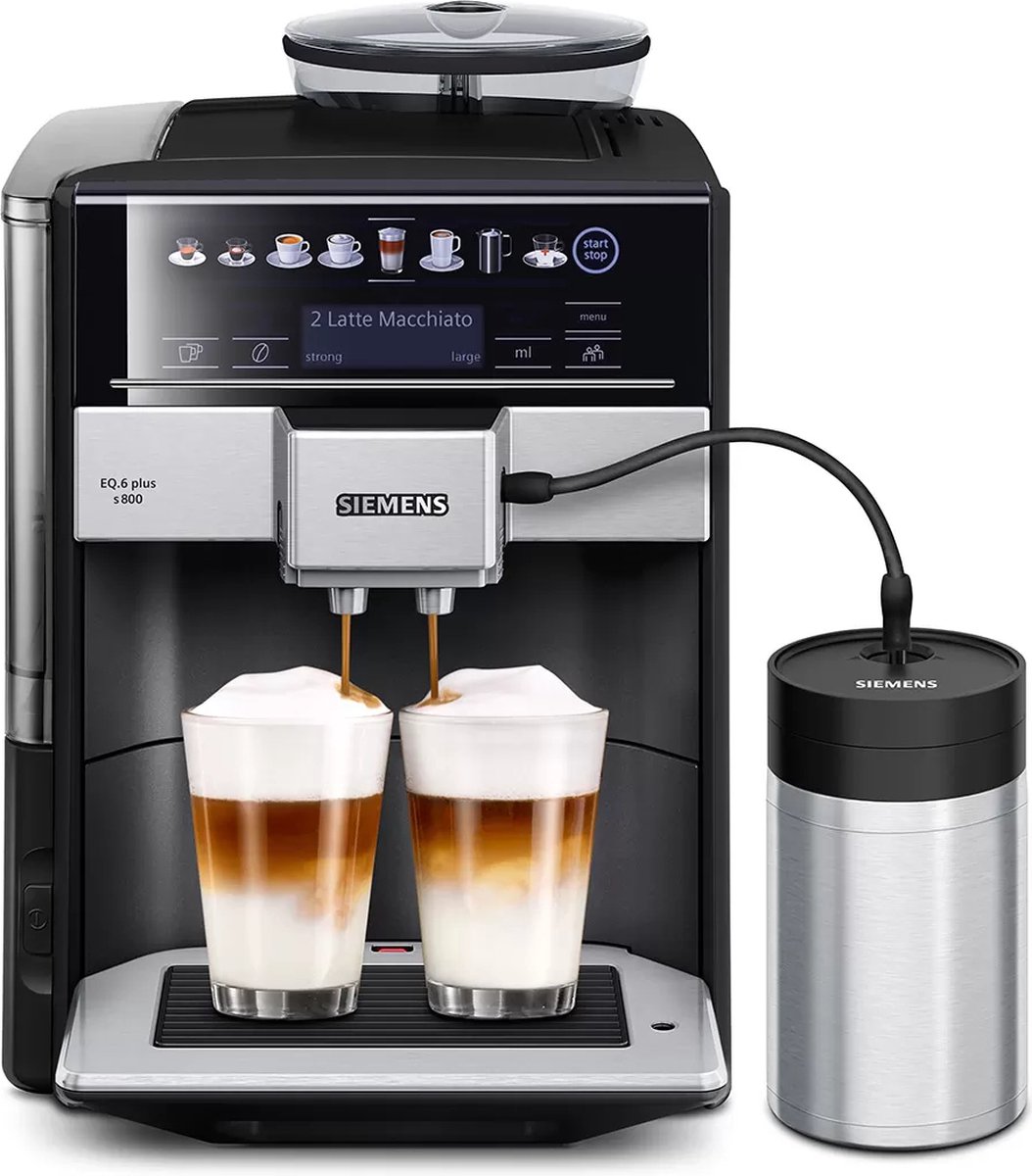 Siemens EQ.6 Plus S800 TE658209RW Espressomachine Zwart