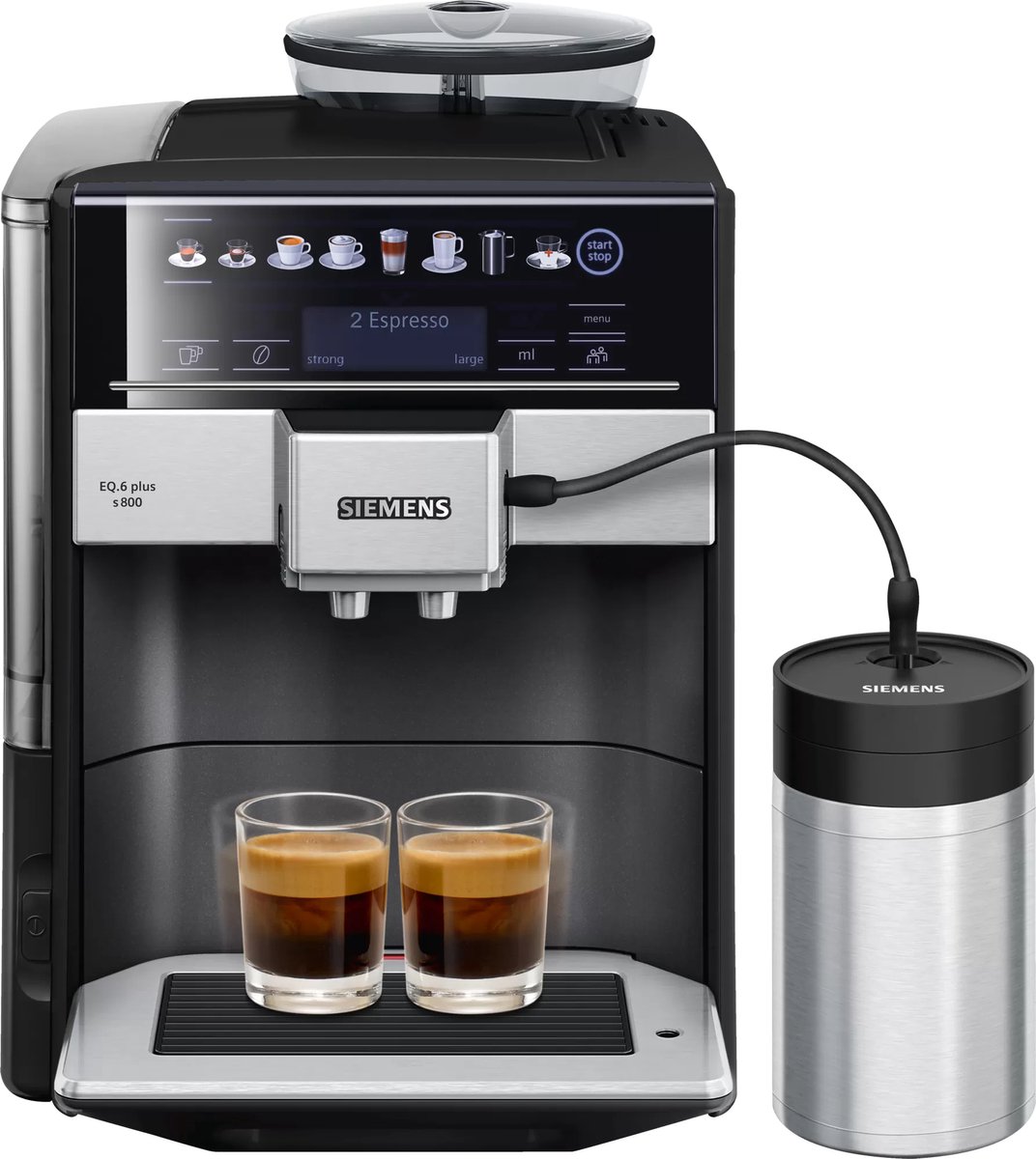 Siemens EQ.6 Plus S800 TE658209RW Espressomachine Zwart