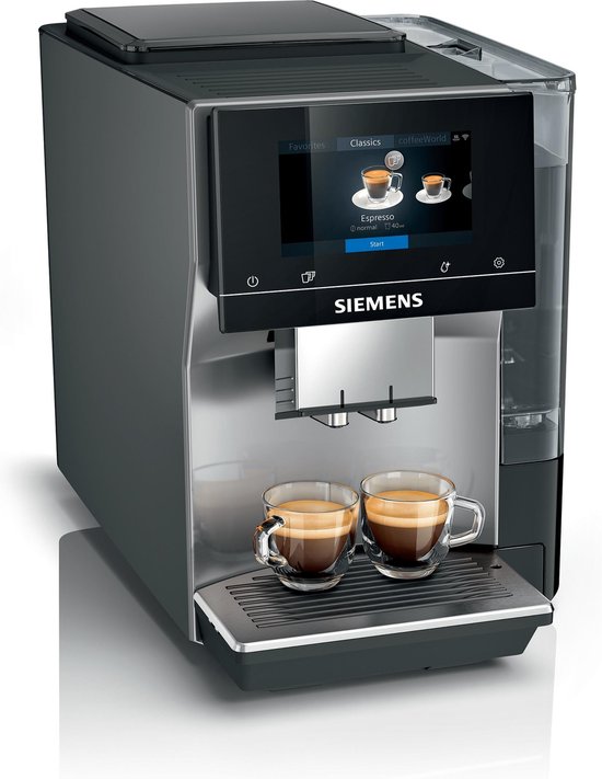 Siemens EQ700 Classic TP705R01 espressomachine zwart/grijs review