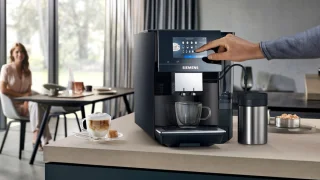 Siemens EQ700 TP713R09 espressomachine Piano zwart