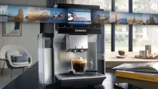 Siemens EQ700 TQ713R03 espressomachine zwart/rvs