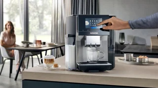 Siemens EQ700 TQ713R03 espressomachine zwart/rvs
