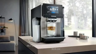 Siemens EQ700 TQ713R03 espressomachine zwart/rvs