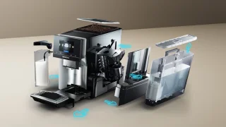 Siemens EQ700 TQ713R03 espressomachine zwart/rvs