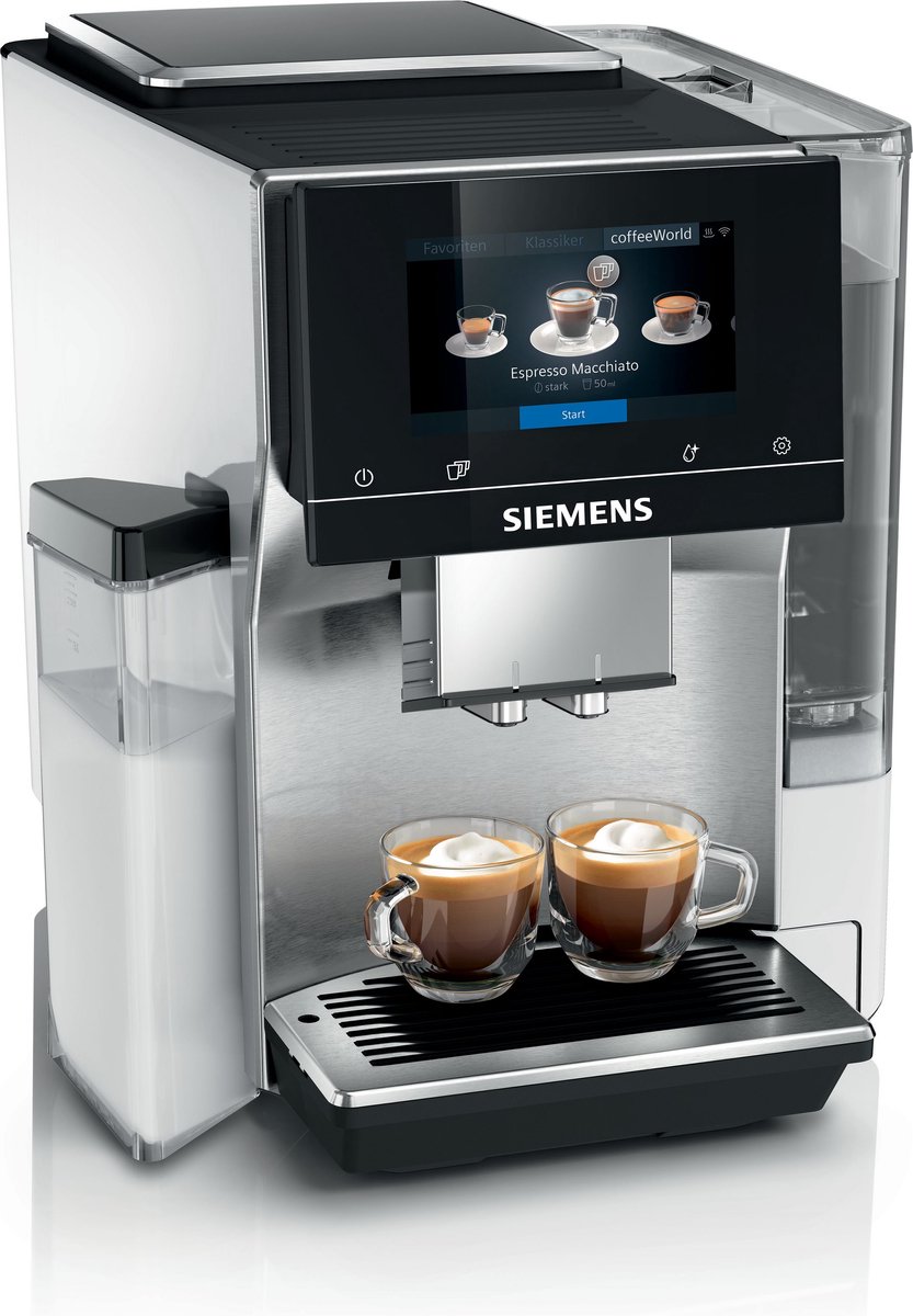 De Siemens EQ700 TQ715R03 Volautomatische espressomachine RVS in één oogopslag