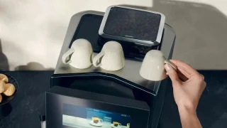 Siemens EQ900 TQ905R09 volautomatische espressomachine zwart/rvs