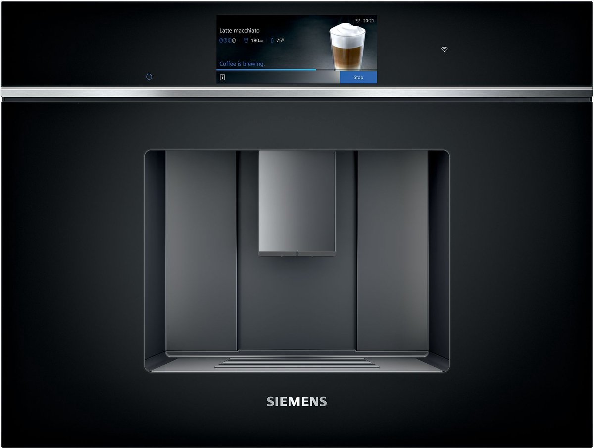 De Siemens iQ700 CT718L1B0 inbouw espressomachine zwart in één oogopslag