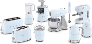 SMEG ECF01PBEU espressomachine pastelblauw