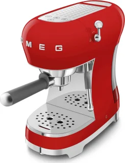SMEG ECF02RDEU Handmatige espressomachine Rood