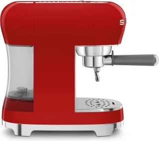 SMEG ECF02RDEU Handmatige espressomachine Rood