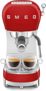 SMEG ECF02RDEU Handmatige espressomachine Rood