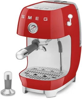 SMEG ECF03RDEU Handmatige espressomachine Rood