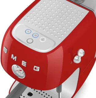 SMEG ECF03RDEU Handmatige espressomachine Rood