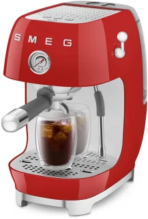 SMEG ECF03RDEU Handmatige espressomachine Rood