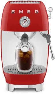 SMEG ECF03RDEU Handmatige espressomachine Rood