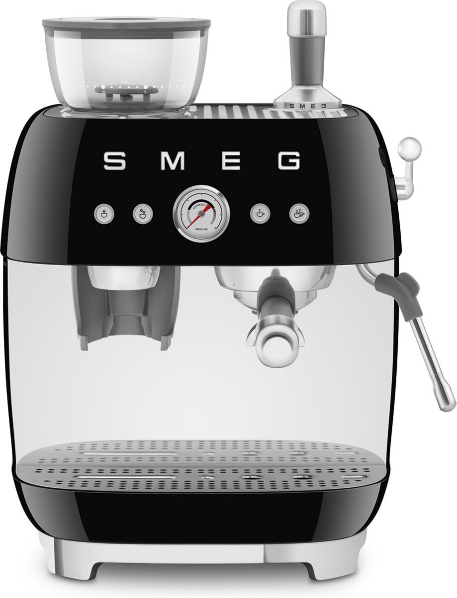 De SMEG EGF03BLEU Espressomachine Zwart in één oogopslag