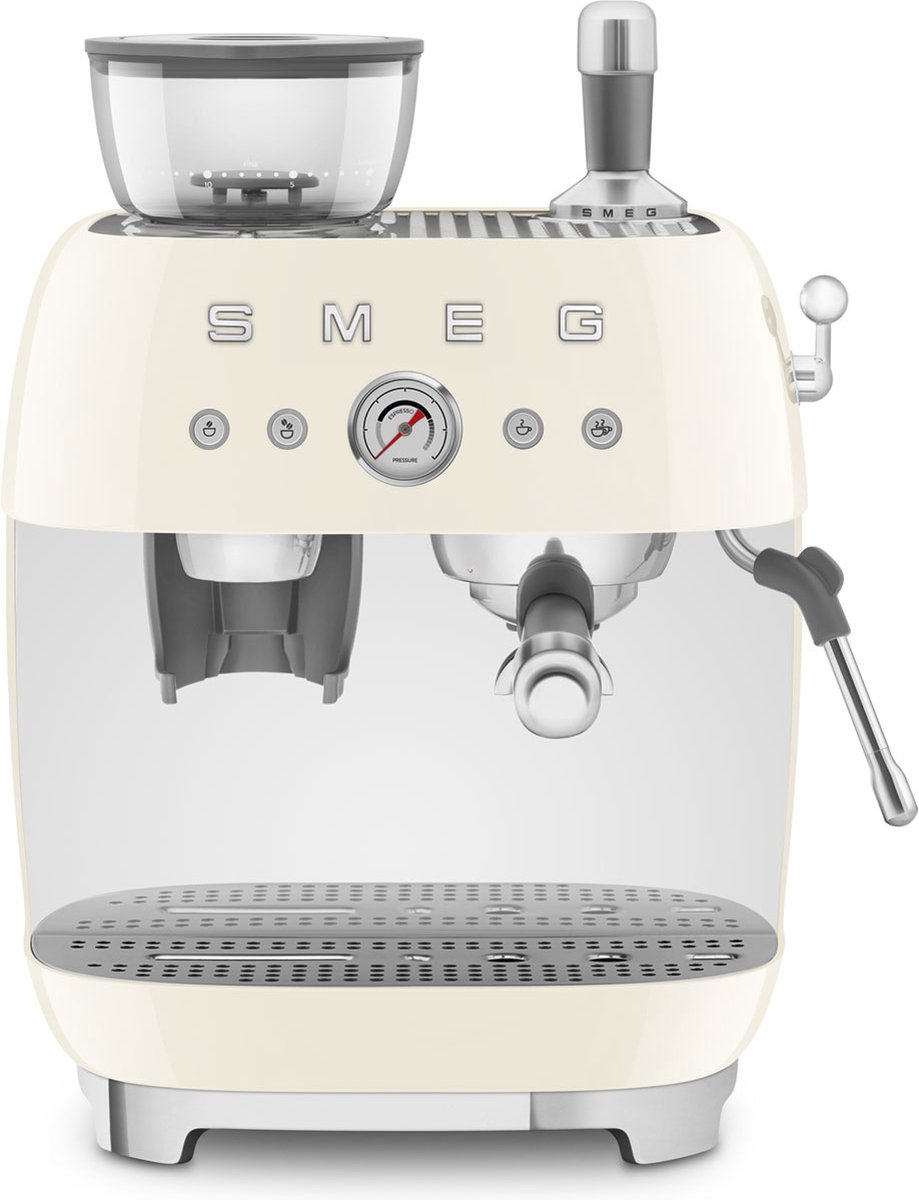 De SMEG EGF03CREU Espressomachine Crème in één oogopslag
