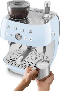 SMEG EGF03PBEU Espressomachine Pastelblauw