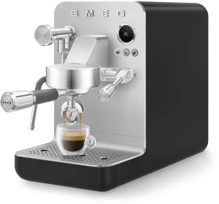 SMEG EMC02BLMEU Espressomachine Minipro Mat Zwart