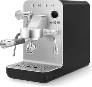SMEG EMC02BLMEU Espressomachine Minipro Mat Zwart