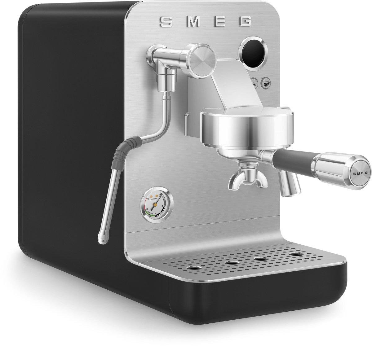Wat vinden we goed aan de SMEG EMC02BLMEU Espressomachine Minipro Mat Zwart