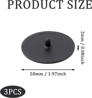 SnelShoppen - 3 stuks blinde filter backflush schijf 50 mm - koffiemachine reinigingsschijf