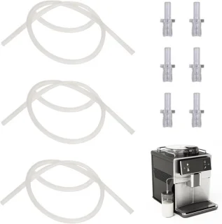 SnelShoppen - 3 stuks melkslangen & 6 aansluitnippels voor Jura koffiemachines