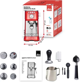 Solis Barista Perfetta Plus 1170 Espressomachine Rood