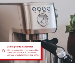 Solis Barista Perfetta Plus 1170 Pistonmachine & Scala Zero Static 1662 Koffiemolen Zilver