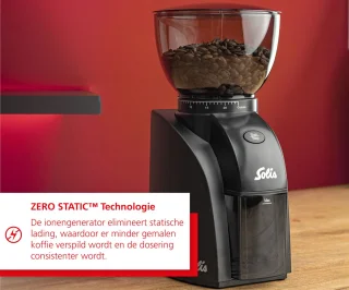 Solis Barista Perfetta Plus 1170 Pistonmachine & Scala Zero Static 1662 Koffiemolen Zilver