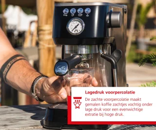 Solis Barista Perfetta Plus 1170 V2 Piston Espressomachine Zwart
