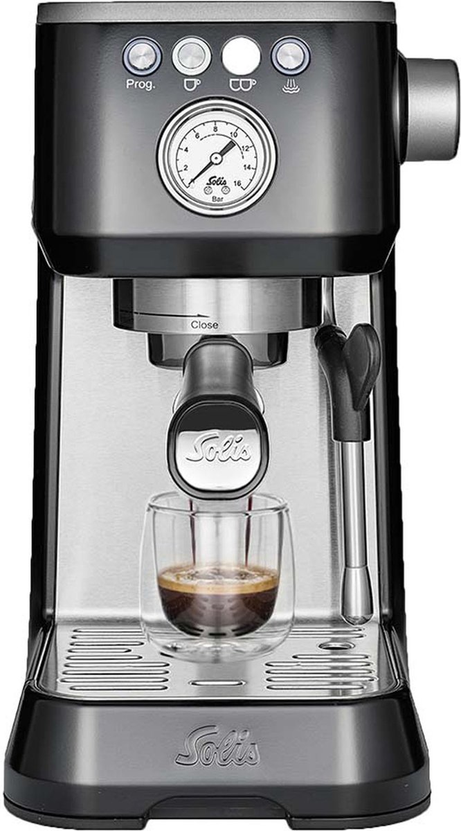 De Solis Barista Perfetta Plus 1170 V2 Piston Espressomachine Zwart in één oogopslag