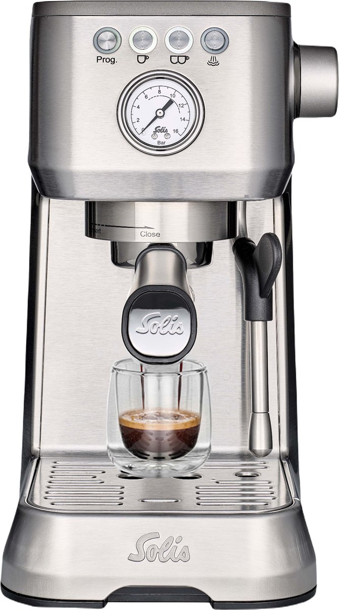 De Solis Barista Perfetta Plus 1170 V2 Pistonmachine Zilver in één oogopslag