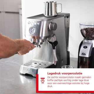 Solis Barista Perfetta Plus 1170 V2 Pistonmachine Zilver