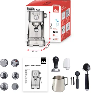 Solis Barista Perfetta Plus 1170 V2 Pistonmachine Zilver