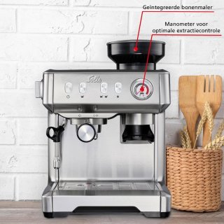 Solis Grind & Infuse Compact 1018 Espressomachine RVS Zilver