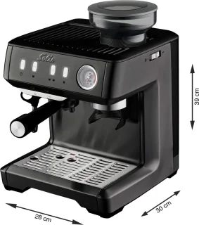 Solis Grind & Infuse Compact 1018 Espressomachine RVS Zwart