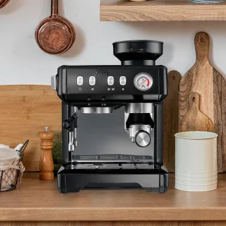 Solis Grind & Infuse Compact 1018 Espressomachine RVS Zwart