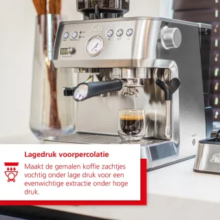 Solis Perfetta 1019 Piston Espressomachine Zilver