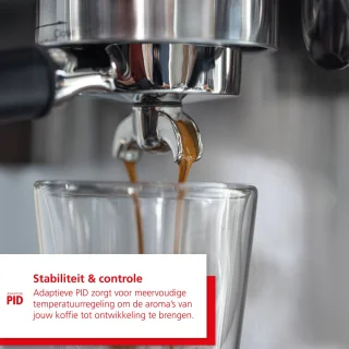 Solis Perfetta 1019 Pistonmachine met Bonenmaler Zilver
