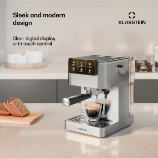 SteelPresso Touch portafiltermachine 20 bar rvs