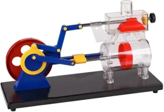 Stoommachinemodel — tweecilinder motor