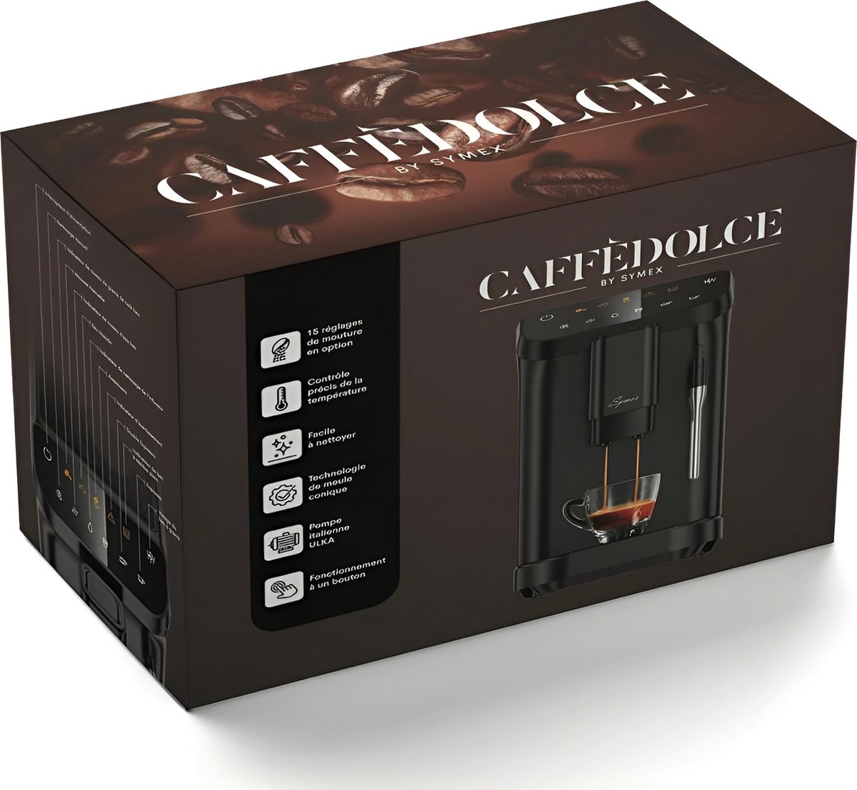 Wat vinden we goed aan de Symex Caffèdolce Volautomatische Espressoapparaat