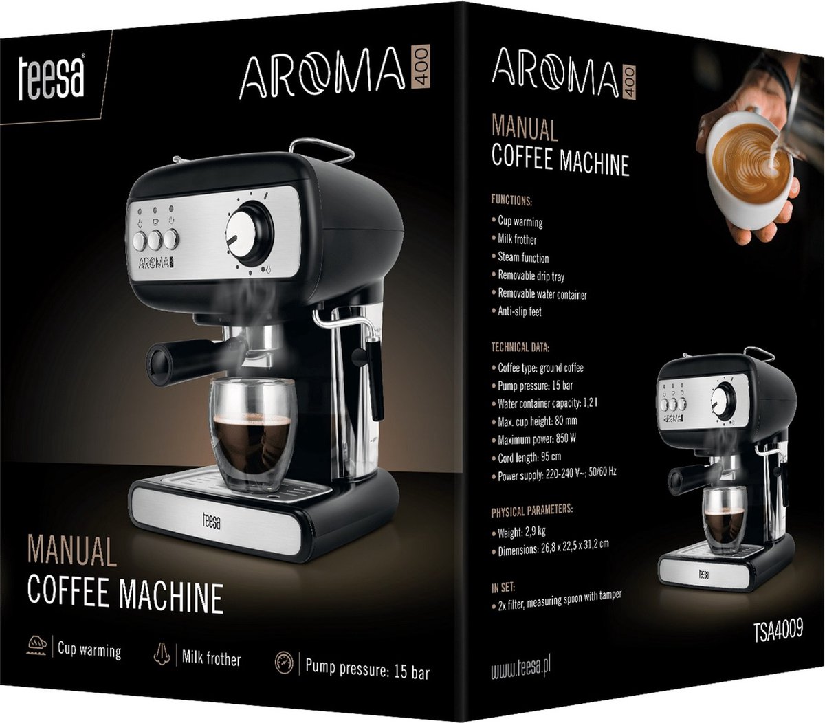 Teesa TSA4009 Espressomachine AROMA 400