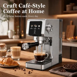 TEKROA espressomachine met touchscreen